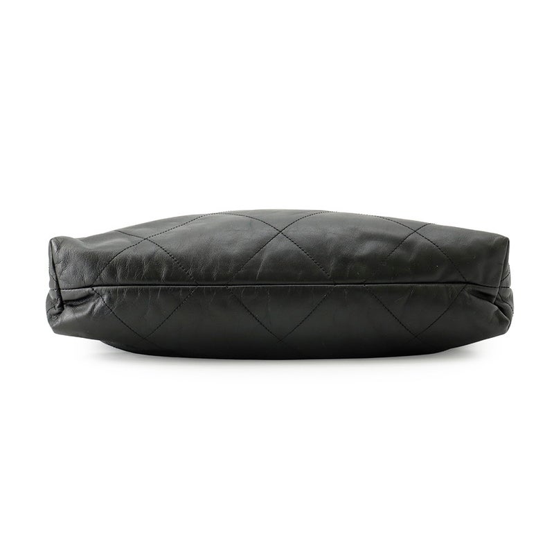 シャネル チェーンショルダーバッグ CHANEL22 ミディアム カーフレザー AS3261 CHANEL 黒