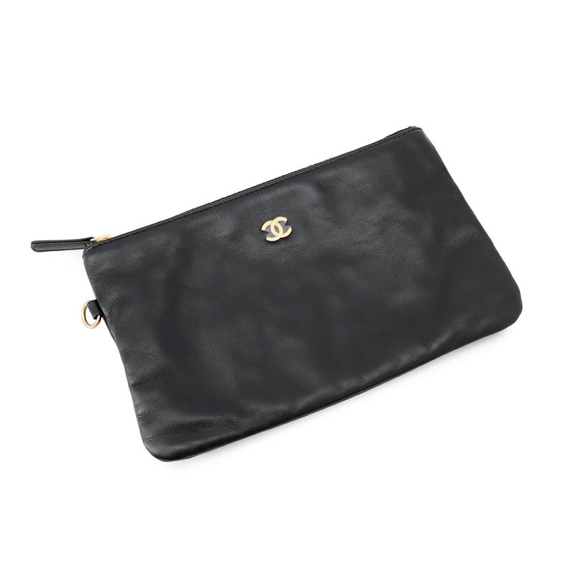 シャネル チェーンショルダーバッグ CHANEL22 ミディアム カーフレザー AS3261 CHANEL 黒