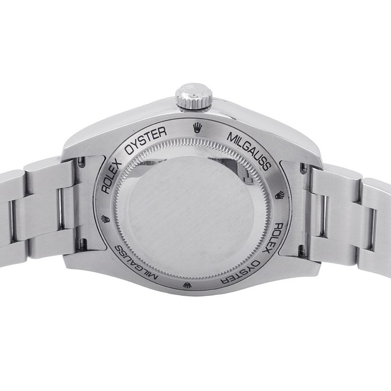 ロレックス ミルガウス グリーンガラス ランダムシリアル ルーレット 116400GV ROLEX 腕時計 黒文字盤