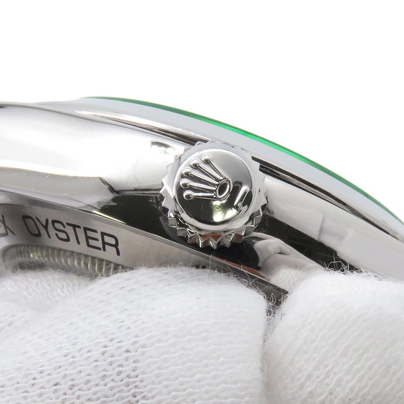 ロレックス ミルガウス グリーンガラス ランダムシリアル ルーレット 116400GV ROLEX 腕時計 黒文字盤