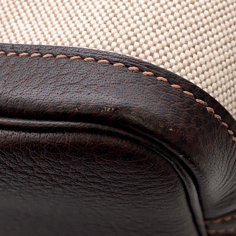 エルメス トートバッグ ガーデンパーティPM ナチュラル/マロン/シルバー金具 トワルアッシュ/ブッフルスキッパー □I刻印