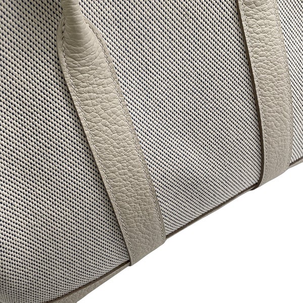 エルメス トートバッグ ガーデンパーティTPM クレ/エクリュ/ブルードプリュス/シルバー金具 トワルアッシュ/カントリー C刻印