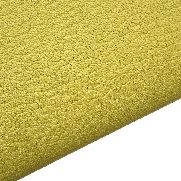 エルメス ミニケリー2 外縫い ライム/シルバー金具 シェブルミゾル U刻印 HERMES ２wayショルダー
