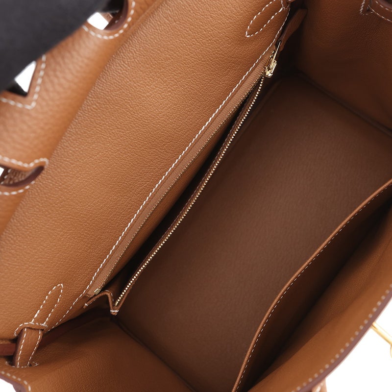 エルメス バーキン25 ゴールド/ゴールド金具 トゴ G刻印 HERMES Birkin ハンドバッグ