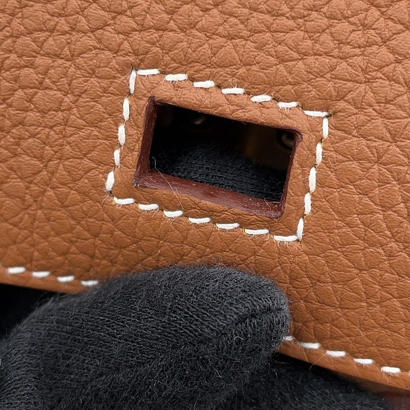 エルメス バーキン25 ゴールド/ゴールド金具 トゴ G刻印 HERMES Birkin ハンドバッグ