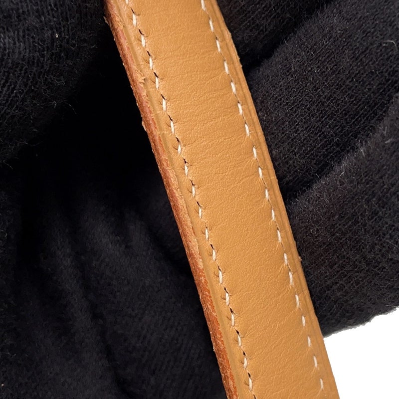 エルメス ハンドバッグ ケリー32 外縫い ナチュラル/シルバー金具 ヴォーシャモニー □D刻印 ２wayショルダー
