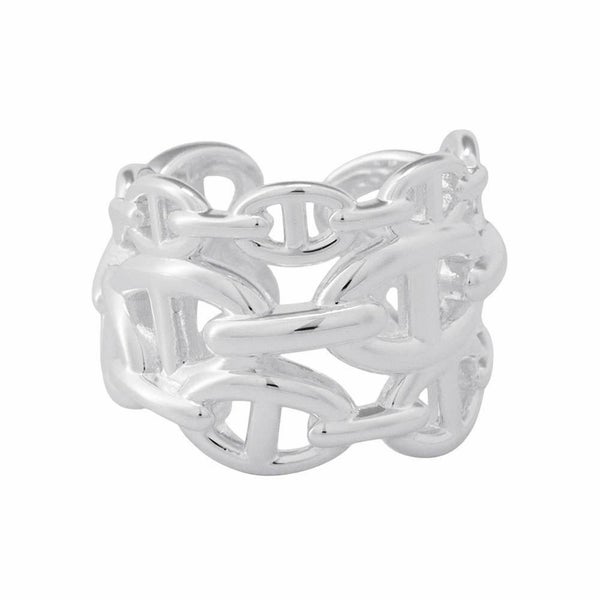 エルメス リング シェーヌダンクル アンシェネGM Enchainee SV925シルバー リングサイズ57 HERMES ジュエリー 指輪