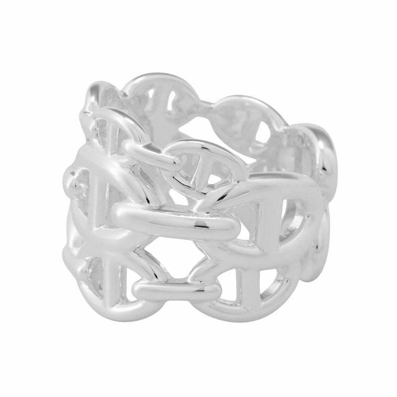 エルメス リング シェーヌダンクル アンシェネGM Enchainee SV925シルバー リングサイズ57 HERMES ジュエリー 指輪