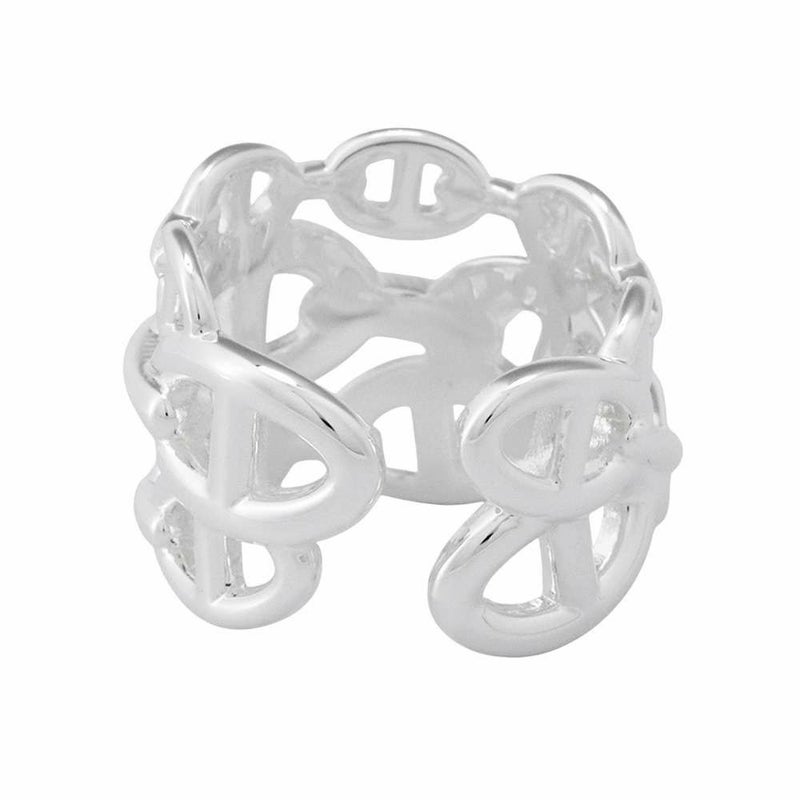 エルメス リング シェーヌダンクル アンシェネGM Enchainee SV925シルバー リングサイズ57 HERMES ジュエリー 指輪