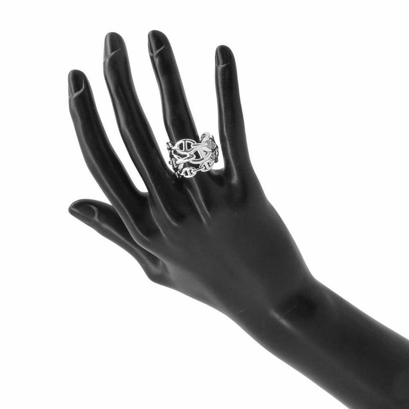 エルメス リング シェーヌダンクル アンシェネGM Enchainee SV925シルバー リングサイズ57 HERMES ジュエリー 指輪