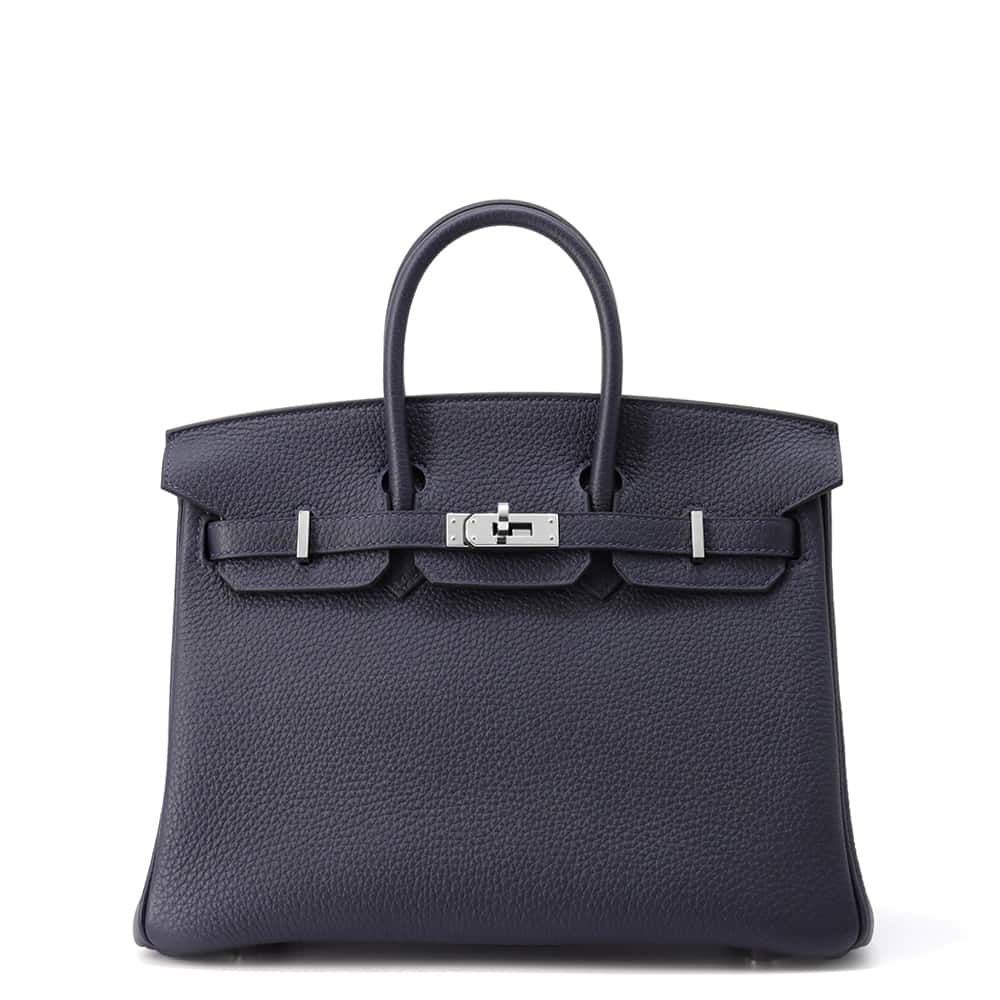 新品 HERMES エルメス バーキン25 ブルーニュイ シルバー金具 エルメス バーキン25 ブルーニュイ/シルバー金具 トゴ Z刻印 HERMES