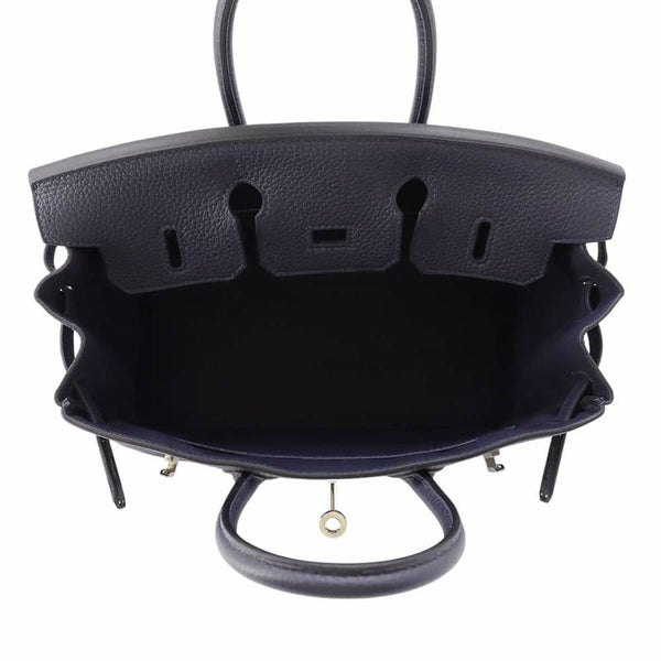 エルメス バーキン25 ブルーニュイ/シルバー金具 トゴ Z刻印 HERMES Birkin ハンドバッグ