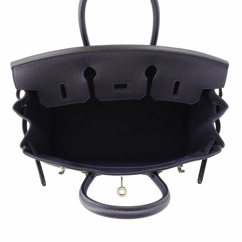 エルメス バーキン25 ブルーニュイ/シルバー金具 トゴ Z刻印 HERMES Birkin ハンドバッグ