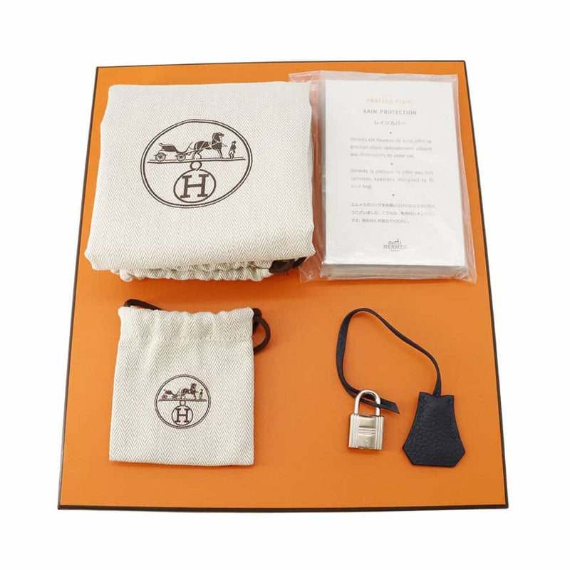 エルメス バーキン25 ブルーニュイ/シルバー金具 トゴ Z刻印 HERMES Birkin ハンドバッグ