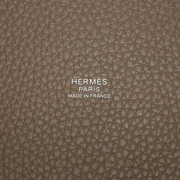 エルメス ハンドバッグ ピコタンロックPM エトゥープ/シルバー金具 トリヨクレマンス W刻印