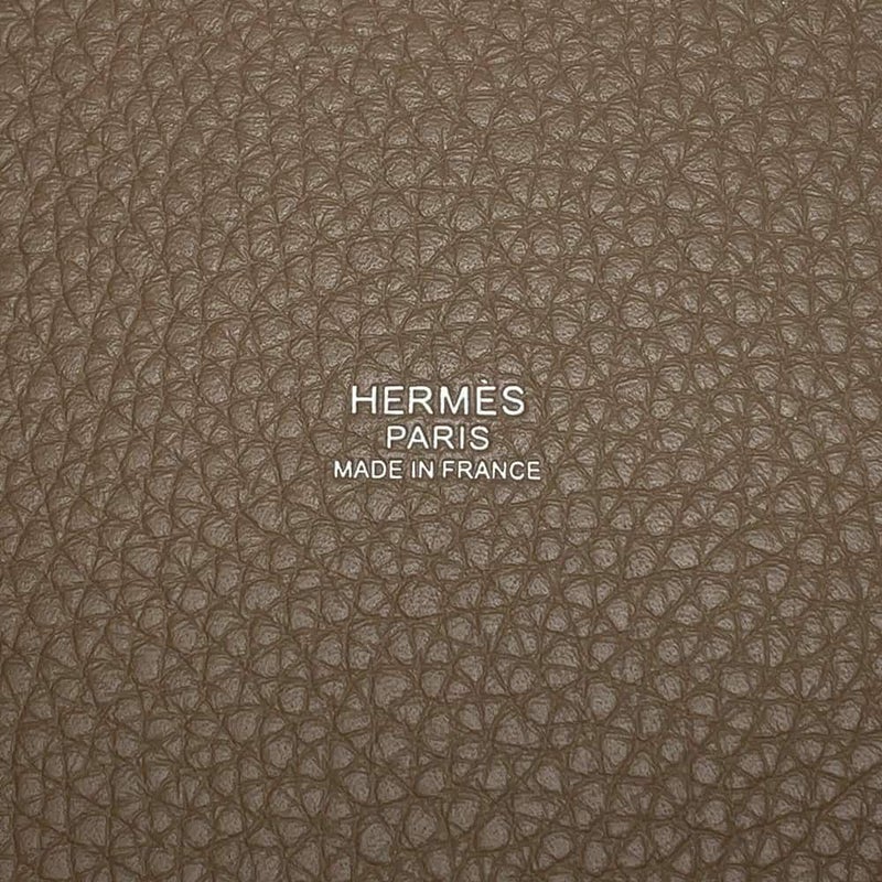 エルメス ハンドバッグ ピコタンロックPM エトゥープ/シルバー金具 トリヨクレマンス W刻印