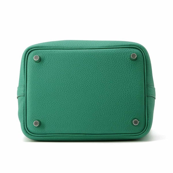 エルメス ハンドバッグ ピコタンロックPM ヴェールヴェルティゴ/シルバー金具 トリヨンモーリス U刻印