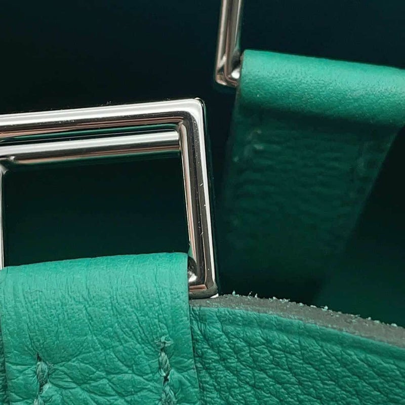 エルメス ハンドバッグ ピコタンロックPM ヴェールヴェルティゴ/シルバー金具 トリヨンモーリス U刻印