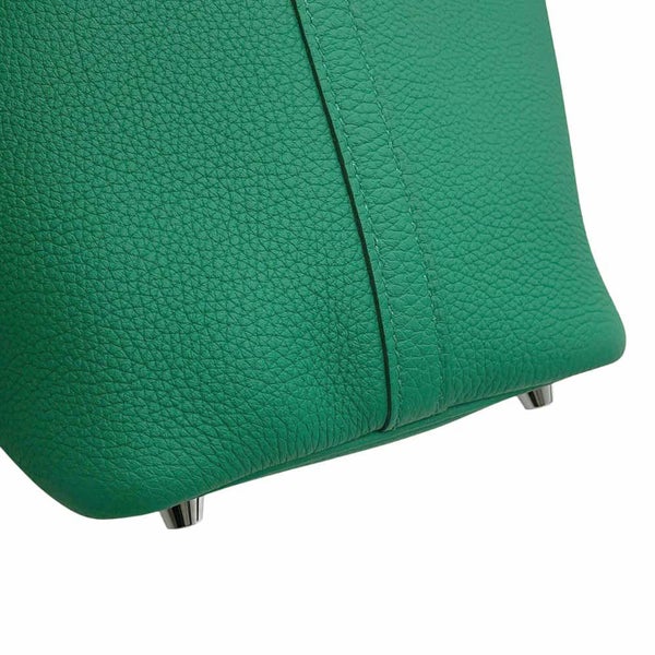 エルメス ハンドバッグ ピコタンロックPM ヴェールヴェルティゴ/シルバー金具 トリヨンモーリス U刻印