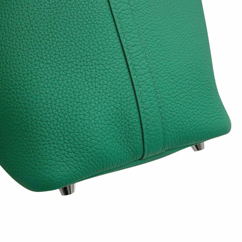 エルメス ハンドバッグ ピコタンロックPM ヴェールヴェルティゴ/シルバー金具 トリヨンモーリス U刻印