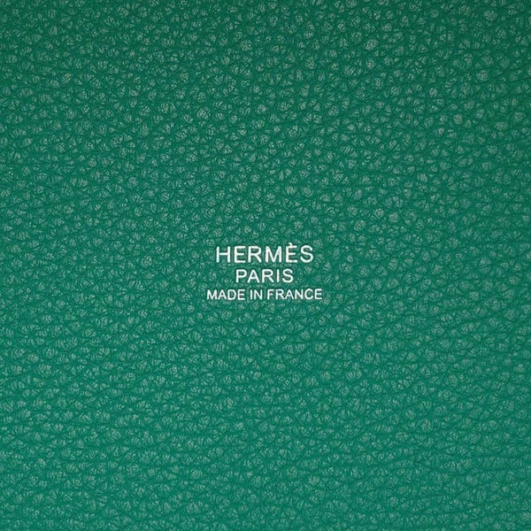 エルメス ハンドバッグ ピコタンロックPM ヴェールヴェルティゴ/シルバー金具 トリヨンモーリス U刻印