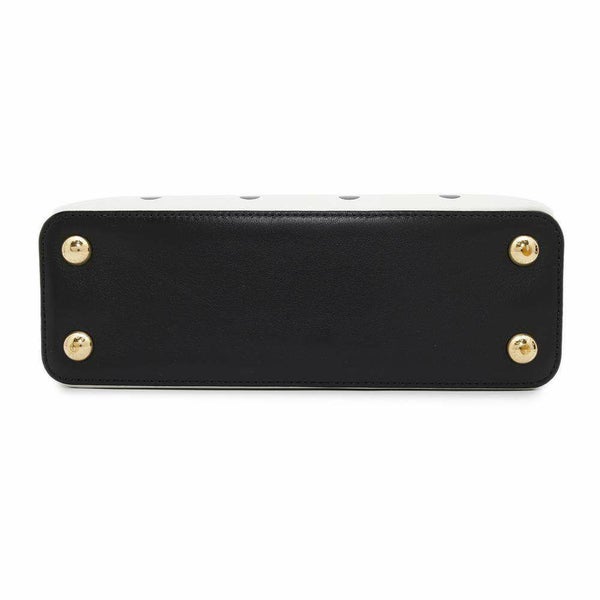 ルイヴィトン ハンドバッグ カーフレザー カプシーヌBB M20373 LOUIS VUITTON 2way 白 黒 ブラック ドット