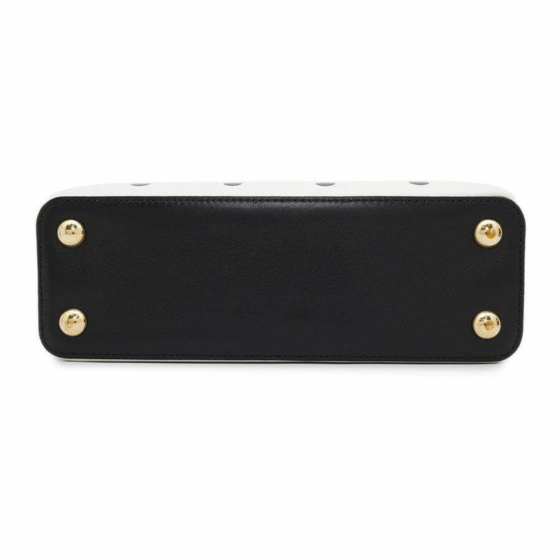 ルイヴィトン ハンドバッグ カーフレザー カプシーヌBB M20373 LOUIS VUITTON 2way 白 黒 ブラック ドット