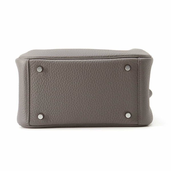 エルメス リンディ ミニ グリメイヤー/シルバー金具 トリヨンクレマンス W刻印 HERMES 2wayショルダー