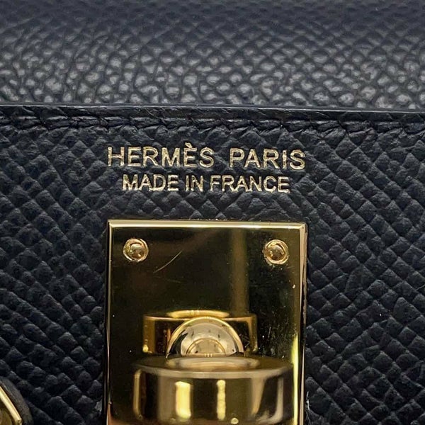 エルメス ハンドバッグ ミニケリードゥ 外縫い ブラック/ゴールド金具 エプソン U刻印 2wayショルダー 黒