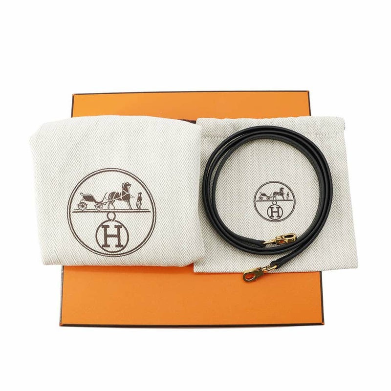 エルメス ハンドバッグ ミニケリードゥ 外縫い ブラック/ゴールド金具 エプソン U刻印 2wayショルダー 黒