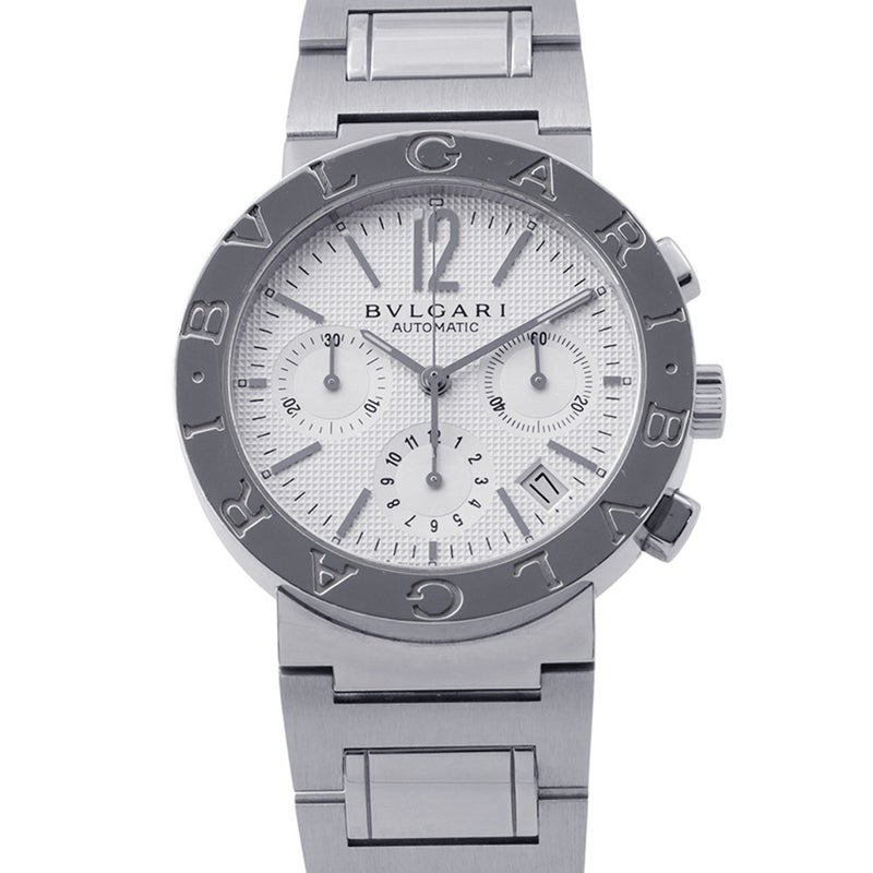ブルガリ ブルガリブルガリ クロノグラフ BVLGARI 腕時計 黒文字盤