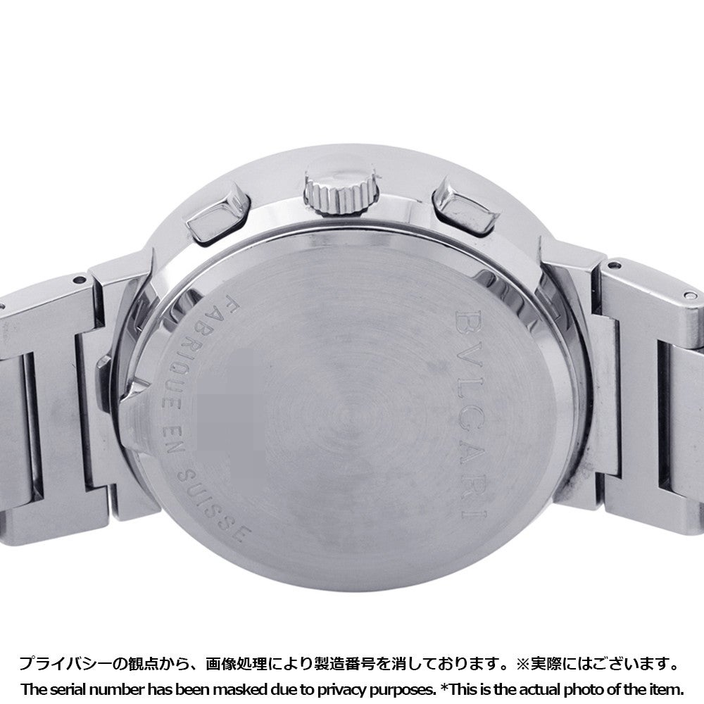ブルガリ ブルガリブルガリ クロノグラフ BVLGARI 腕時計 黒文字盤