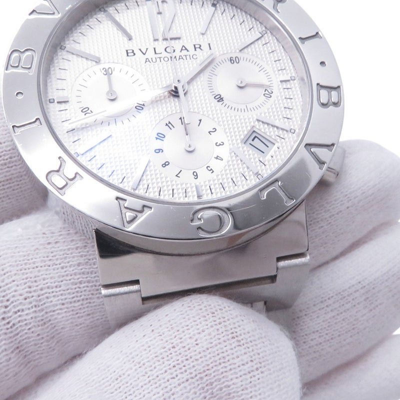 ブルガリ ブルガリブルガリ クロノグラフ BVLGARI 腕時計 黒文字盤