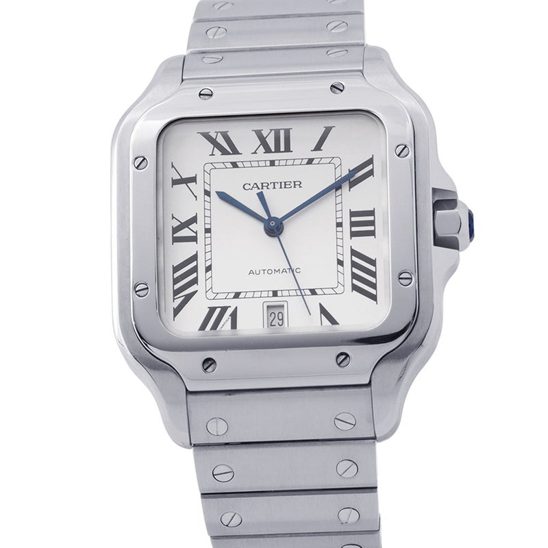 カルティエ サントス ドゥ カルティエ LM WSSA0009 Cartier 腕時計 シルバー文字盤