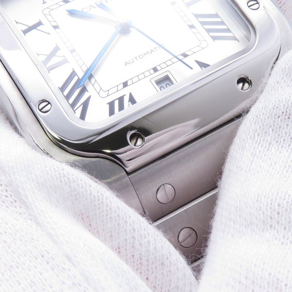カルティエ サントス ドゥ カルティエ LM WSSA0009 Cartier 腕時計 シルバー文字盤