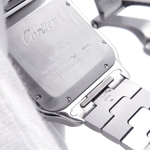 カルティエ サントス ドゥ カルティエ LM WSSA0009 Cartier 腕時計 シルバー文字盤