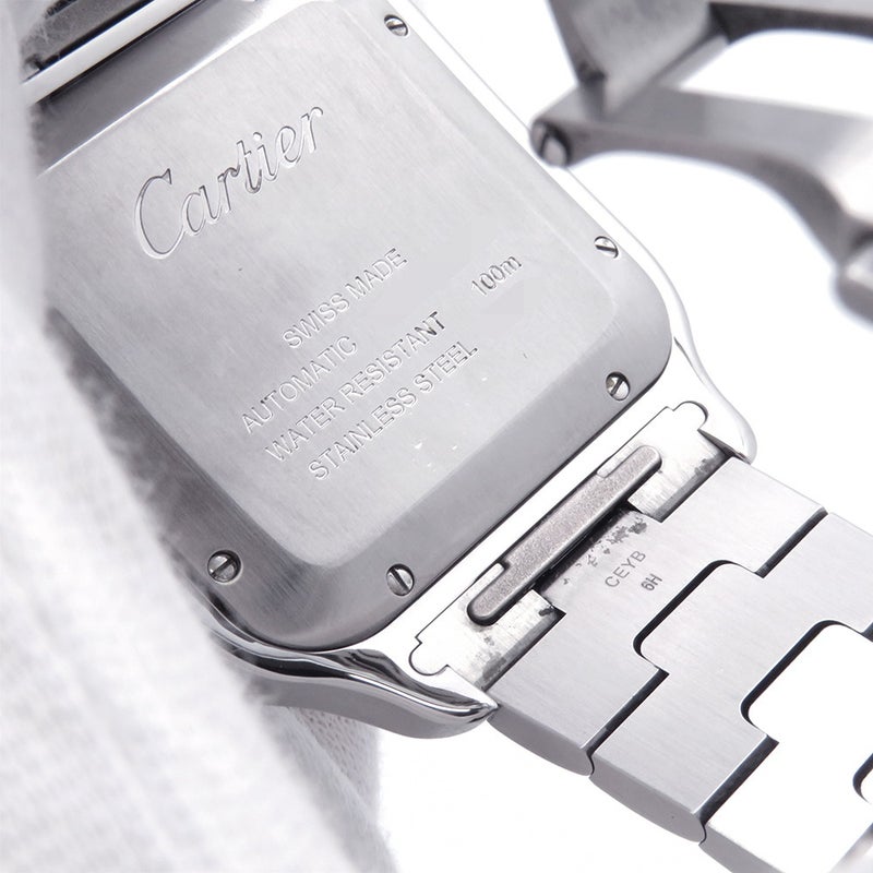 カルティエ サントス ドゥ カルティエ LM WSSA0009 Cartier 腕時計 シルバー文字盤