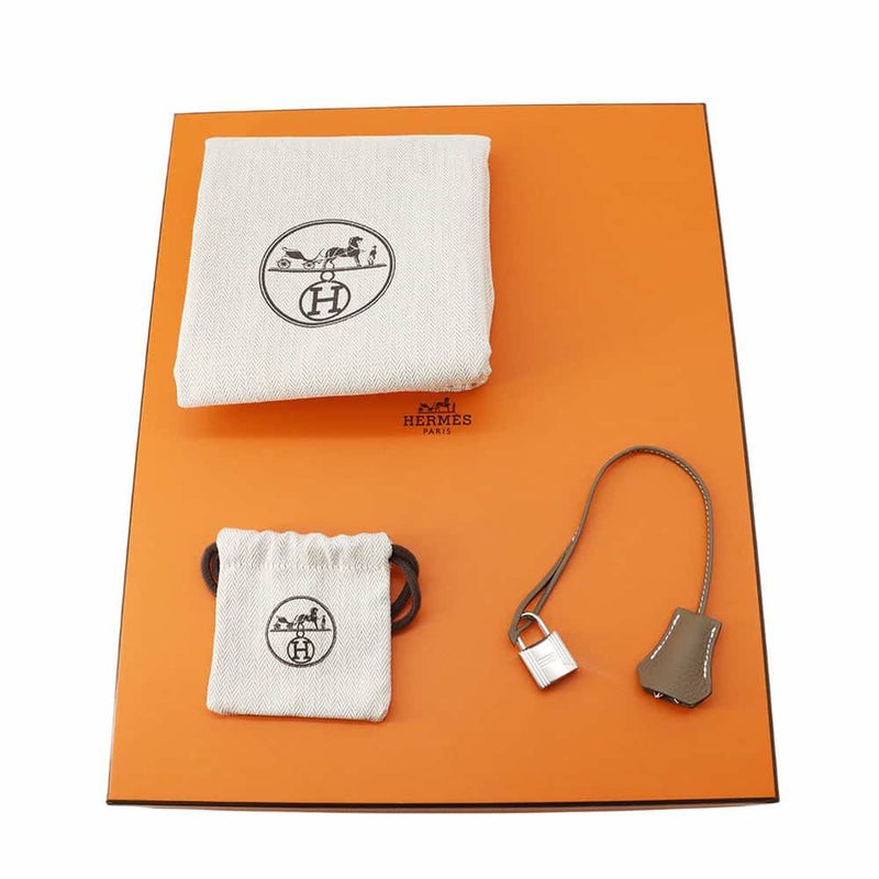 エルメス バーキン30 エトゥープ/シルバー金具 トゴ W刻印 HERMES Birkin ハンドバッグ