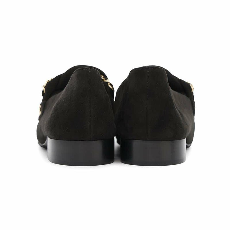シャネル ローファー ココマーク チェーン スエード レディースサイズ37C G32955 CHANEL 靴 黒