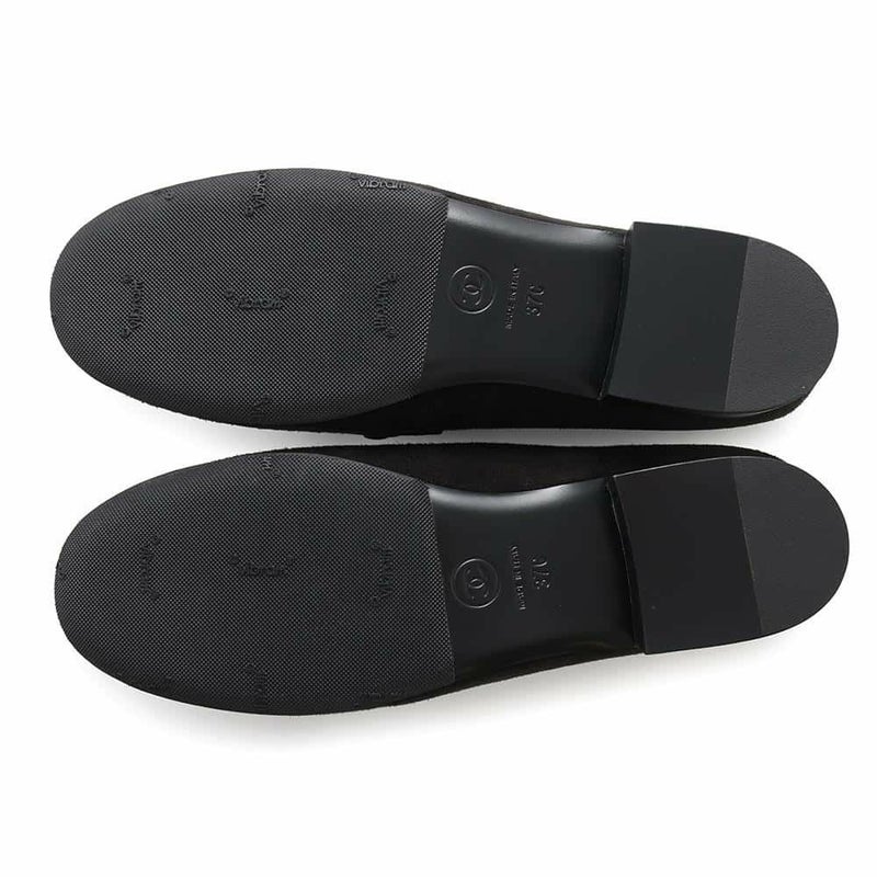 シャネル ローファー ココマーク チェーン スエード レディースサイズ37C G32955 CHANEL 靴 黒