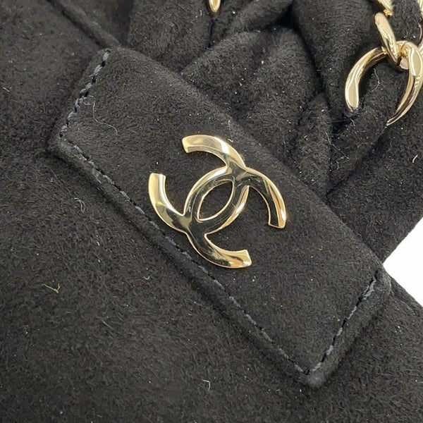 シャネル ローファー ココマーク チェーン スエード レディースサイズ37C G32955 CHANEL 靴 黒