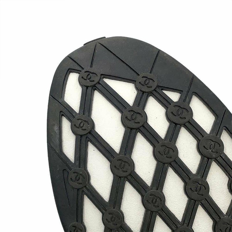 シャネル スニーカー ココマーク ニット レディースサイズ37 CHANEL 靴 白