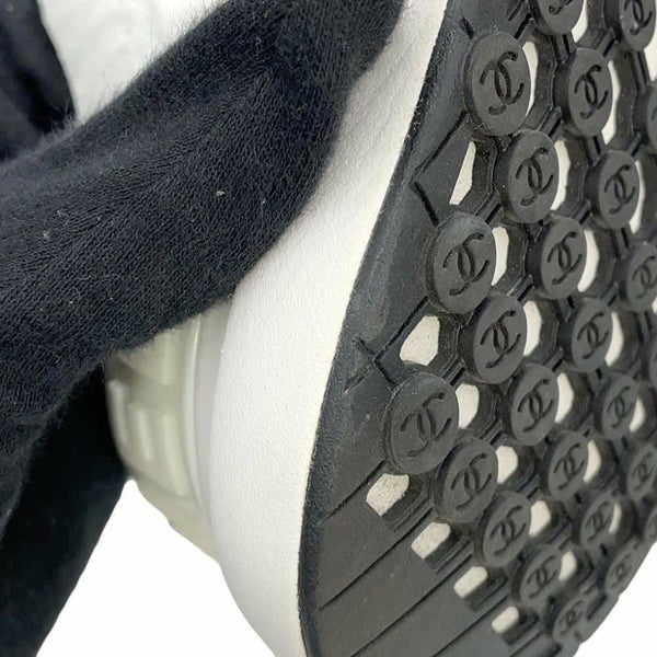 シャネル スニーカー ココマーク ニット レディースサイズ37 CHANEL 靴 白