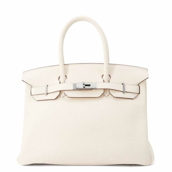 エルメス バーキン30 ナタ/シルバー金具 トリヨンクレマンス U刻印 HERMES Birkin ハンドバッグ