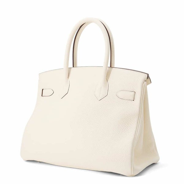 エルメス バーキン30 ナタ/シルバー金具 トリヨンクレマンス U刻印 HERMES Birkin ハンドバッグ