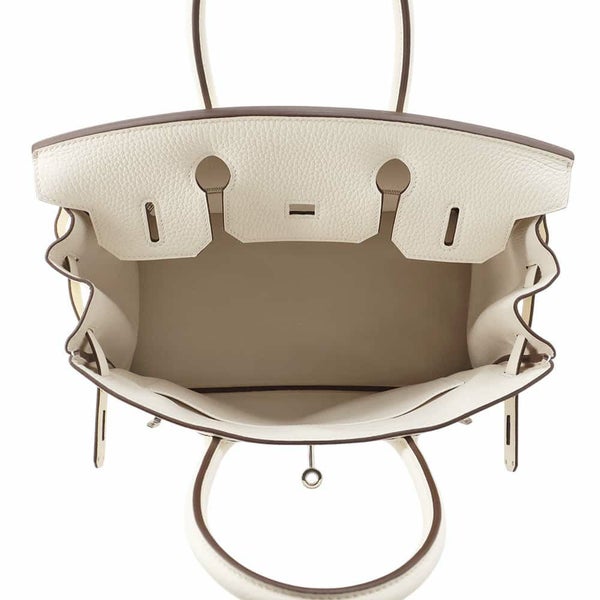 エルメス バーキン30 ナタ/シルバー金具 トリヨンクレマンス U刻印 HERMES Birkin ハンドバッグ