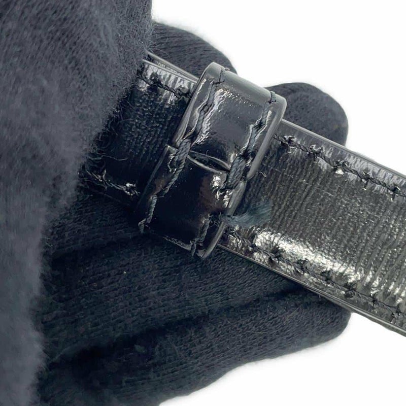 セリーヌ ショルダーバッグ ティーン トリオンフ シャイニーカーフレザー 188423 CELINE 黒