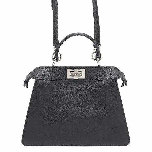 フェンディ ハンドバッグ セレリア ピーカブー アイシーユー ISEEU スモール 8BN327 2way ステッチ 黒