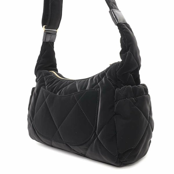 シャネル ショルダーバッグ ボウリングバッグ ココマーク ナイロン AS5054 CHANEL 黒