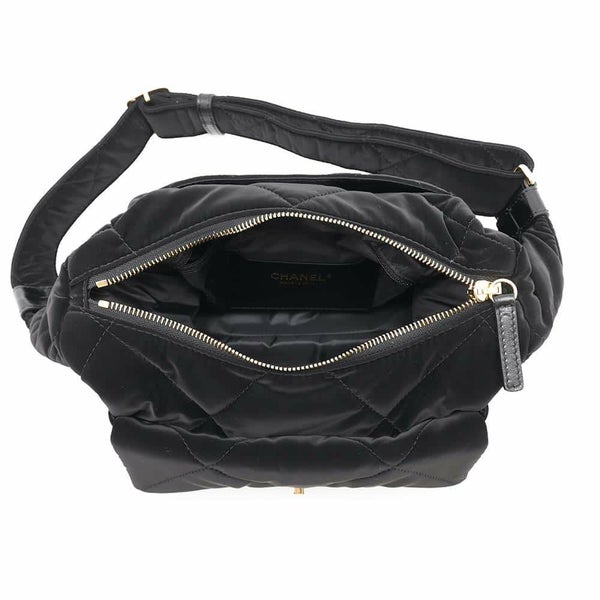 シャネル ショルダーバッグ ボウリングバッグ ココマーク ナイロン AS5054 CHANEL 黒